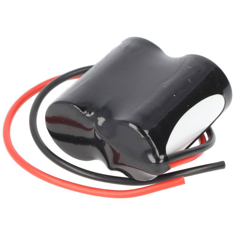 Notleuchtenakku NiCd 2,4V 1800mAh F1x2 Sub-C mit 200mm Kabel einseitig einseitig passend für 2,4 V Akku von AccuCell