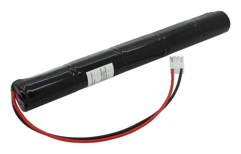 Notleuchtenakku NiCd 6,0V 1800mAh L1x5 Sub-C mit 200mm Kabel und Stecker passend für Beghelli 415.021.000 von AccuCell