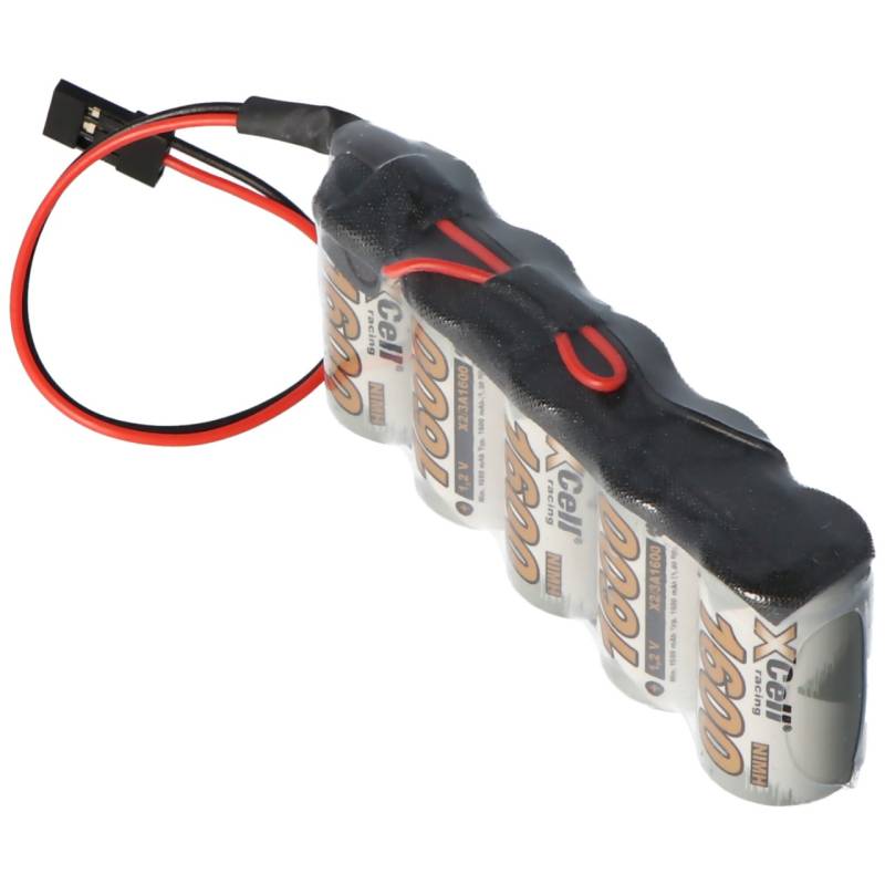 Racing-Pack 6 Volt 1600mAh mit Graupner Stecker NiMH-Akku F1x5 von AccuCell