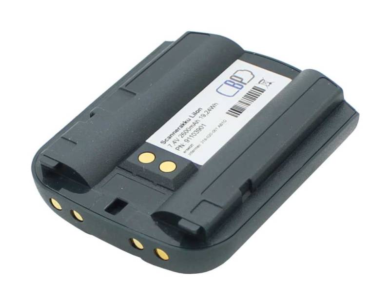Scannerakku Li-Ion 7,4V 2600mAh ersetzt Intermec 318-020-001 AB1G von AccuCell