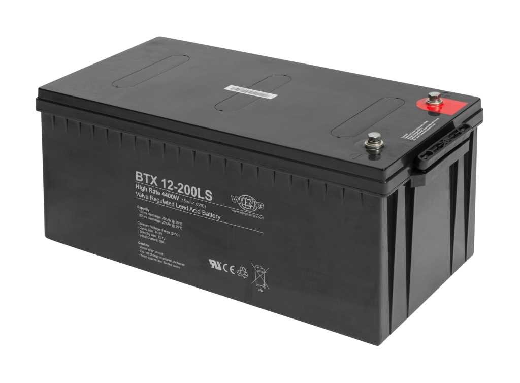 Wing BTX12-200LS 12V 210Ah high rate hochstromfähig Bleiakku AGM Blei Gel Akku Wing BTX12-200LS 12V 210Ah high rate hochstromfähig Bleiakku AGM Blei Gel Akku von AccuCell