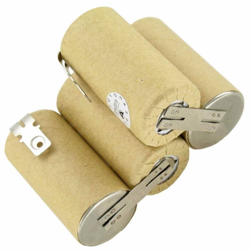 vileda AS-193E9A Akku NiCd 4,8 Volt mit Faston 6,3mm und 4,8mm Kontakt von AccuCell