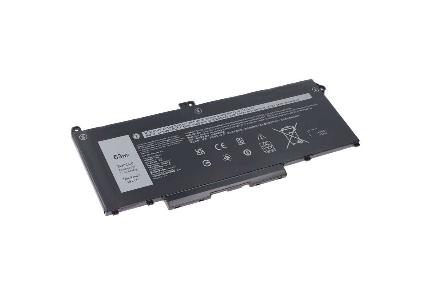 AccuCell Akku passend für Dell Latitude 15 5520, Li-Polymer, 15,2V, 3941mAh, 6 Akku AccuCell Akku passend für Dell Latitude 15 5520, Li-Polymer, 15,2V, 3941mAh, 6 Akku von Accucell