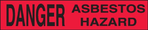 Accuform Signs MPT05 Plastic Barricade/Perimeter Tape, Legend DANGER ASBESTOS HAZARD, 3 Width x 1000-ft Length x 3-mil Thickness, Black on Red by Accuform Signs MPT05 Plastic Barricade/Perimeter Tape, Legend DANGER ASBESTOS HAZARD, 3 Width x 1000-ft Length x 3-mil Thickness, Black on Red by von Accuform