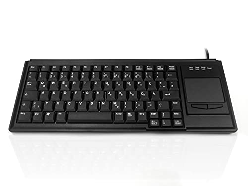 Accuratus K82B - USB Premium Mini Scissor Key Tastatur mit Touchpad - DEUTSCHE Layout von Accuratus
