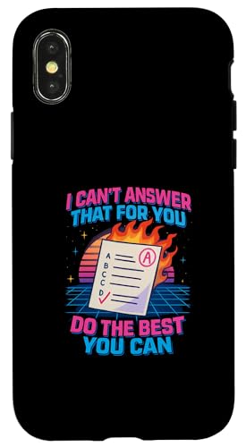 Das kann ich nicht für dich beantworten. Tu das Beste, was du kannst, am Tag Hülle für iPhone X/XS von Ace The Test Co.