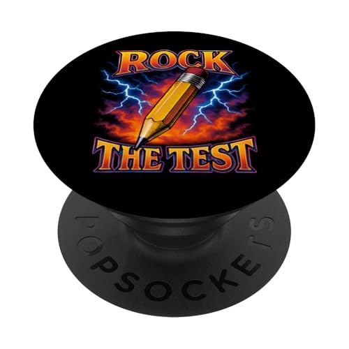 Rock The Test Lustiger Testtag Motivation Rock The Test PopSockets Klebender PopGrip Rock The Test Lustiger Testtag Motivation Rock The Test PopSockets Klebender PopGrip von Ace The Test Co.