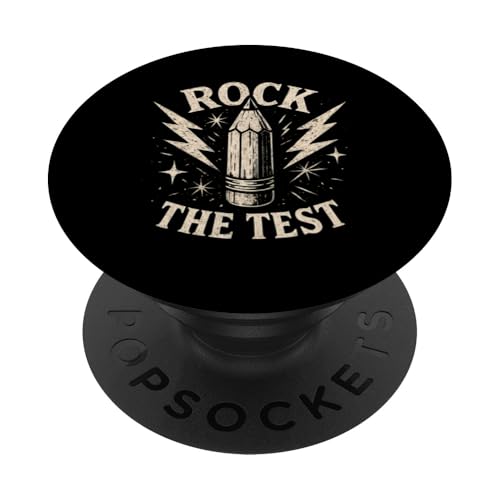 Rock The Test Lustiger Testtag Motivation Rock The Test PopSockets Klebender PopGrip Rock The Test Lustiger Testtag Motivation Rock The Test PopSockets Klebender PopGrip von Ace The Test Co.