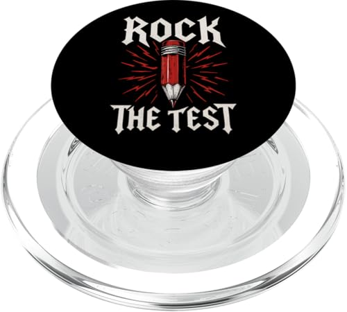 Rock The Test Lustiger Testtag Motivation Rock The Test PopSockets PopGrip für MagSafe Rock The Test Lustiger Testtag Motivation Rock The Test PopSockets PopGrip für MagSafe von Ace The Test Co.