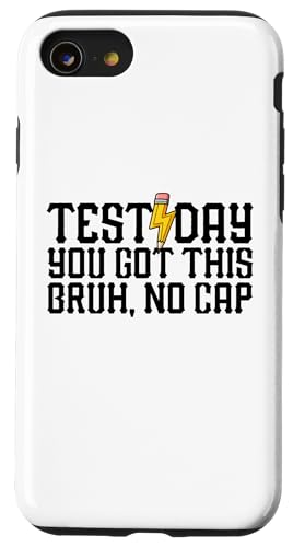 Testtag Du hast diesen Bruh No Cap Teacher Testtag Hülle für iPhone SE (2020) / 7 / 8 von Ace The Test Co.