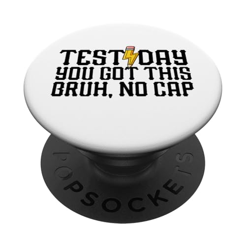 Testtag Du hast diesen Bruh No Cap Teacher Testtag PopSockets Klebender PopGrip Testtag Du hast diesen Bruh No Cap Teacher Testtag PopSockets Klebender PopGrip von Ace The Test Co.