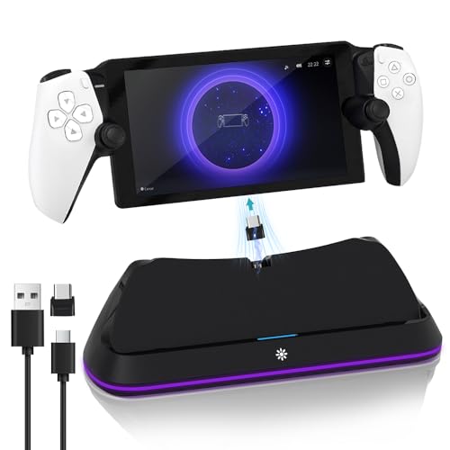AceGamer RGB Charging Dock Ladeständer für P5 Portal,tragbare Ladestation für P5 Portal Konsolen Zubehör mit 7 Beleuchtungsmodi und Typ-C-Kabel Schnelllade mit Licht(Black) AceGamer RGB Charging Dock Ladeständer für P5 Portal,tragbare Ladestation für P5 Portal Konsolen Zubehör mit 7 Beleuchtungsmodi und Typ-C-Kabel Schnelllade mit Licht(Black) von AceGamer