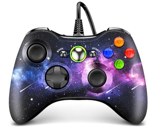 AceGamer Wired Controller für Xbox 360,Joystick mit Kabel Ergonomisches Design USB Game Controller für Xbox 360/Windows 7/8/10-Nebula von AceGamer