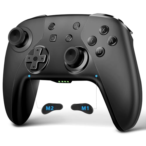 AceGamer Wireless Controller für Switch/Switch Lite/Switch OLED mit Weckfunktion mit einer Taste/Doppel vibration/programmierbare Taste/Hall Joystick (schwarz) AceGamer Wireless Controller für Switch/Switch Lite/Switch OLED mit Weckfunktion mit einer Taste/Doppel vibration/programmierbare Taste/Hall Joystick (schwarz) von AceGamer