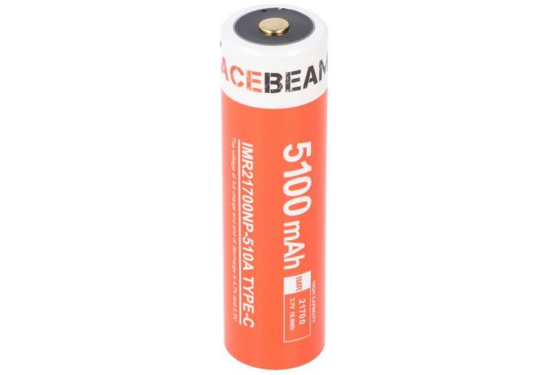 Acebeam AceBeam 21700 Li-ion Akku mit starken 5000mAh USB-C max. Entladestrom Akku 5000 mAh (3,7 V) von Acebeam