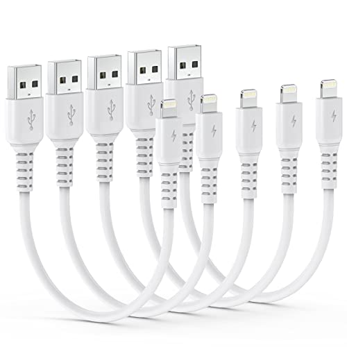 Acecene USB Lightning Kabel Kurz [MFi Zertifiziert], 5-Stück iPhone Ladekabel Schnellladekabel 30cm iPhone Datenkabel Kompatibel für iPhone 14 13 12 11 Pro Max Mini XR X XS 8 7 6 Plus SE von Acecene