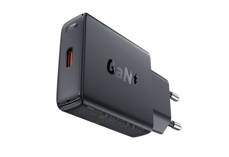 Acefast A65 Ladeadapter PD 20W GaN USB-C Wandladegerät – Schwarz Adapter von Acefast