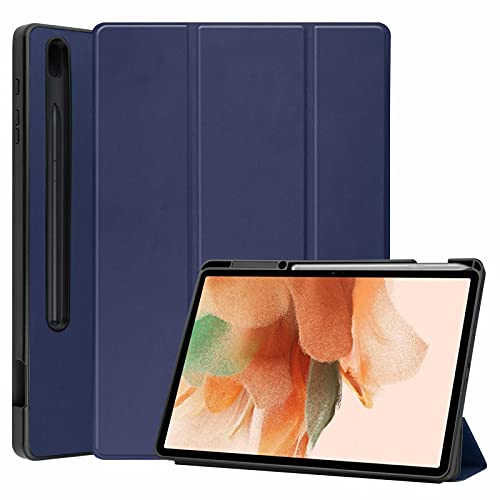Acelive Tablet Hülle Schutzhülle für Samsung Galaxy Tab S8 Plus 2022/Tab S7 FE 2021/Tab S7 Plus 2020 12.4 Zoll Eingebauter Pencil Halter von Acelive