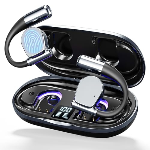 ÜBersetzer KopfhöRer, Übersetzungskopfhörer mit LED AI Kopfhörer Übersetzer 144 Sprache in Echtzeit Kabellos Translator Earbuds, Open Ear Kopfhörer für Travel Business Studenten Lernen (Dark Black) ÜBersetzer KopfhöRer, Übersetzungskopfhörer mit LED AI Kopfhörer Übersetzer 144 Sprache in Echtzeit Kabellos Translator Earbuds, Open Ear Kopfhörer für Travel Business Studenten Lernen (Dark Black) von Acemall