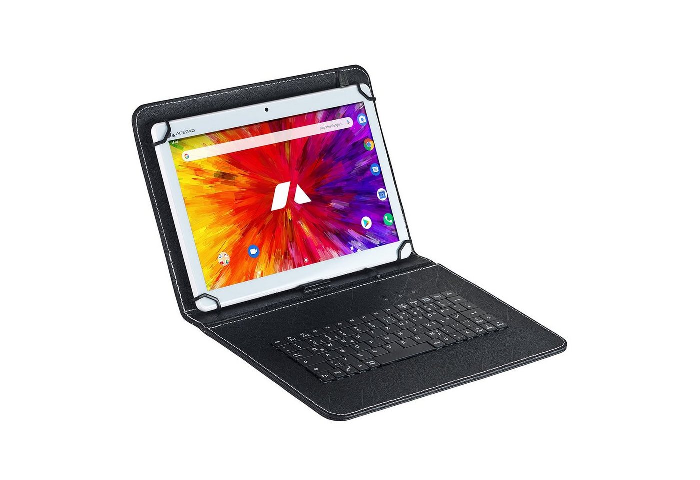 Acepad A130T Tablet (10,1, 128 GB, Android, 4G (LTE), 6 GB Ram, Octa-Core, 10", WiFi, mit USB-Tastaturtasche)" von Acepad