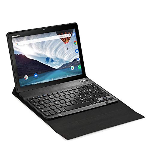 Acepad A145 10 Zoll Tablet -deutsche Marke- FHD+, 6+6GB RAM, 128GB Speicher, LTE Dual-SIM, Octa Core, WLAN/Bluetooth/4G (Schwarz mit Bluetooth-Tastatur Flexi) von Acepad