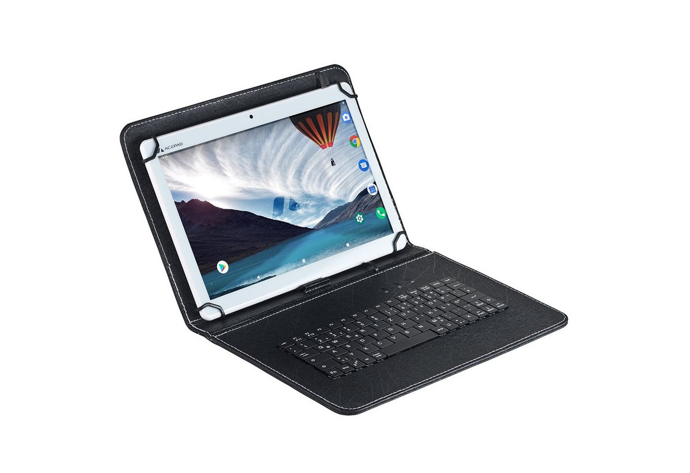 Acepad A145T v2024 Full-HD Tablet (10.1, 128 GB, Android, 4G (LTE), 6GB Ram, 10", Wi-Fi, FHD 1920x1200, mit USB-Tastaturtasche)" von Acepad