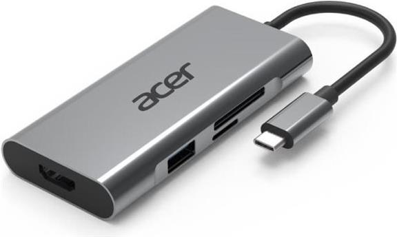 ACER 7in1 Type-C Dongle ADK040 1xHDMI/3xUSB3.0/1xUSB-C/1xSD/1xmicSD (GP.DCK11.00N) von Acer