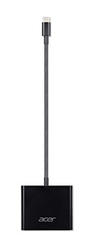 Acer Adapter/ Netzteil (USB Type-C auf DisplayPort, HDMI und USB(A) für alle Notebooks und 2-in-1 mit Type-C Anschluss) schwarz von acer