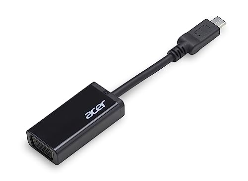 Acer Adapter / Netzteil (USB Type-C auf VGA Adapter für alle Notebooks und 2-in-1s mit Type-C Anschluss) schwarz von acer