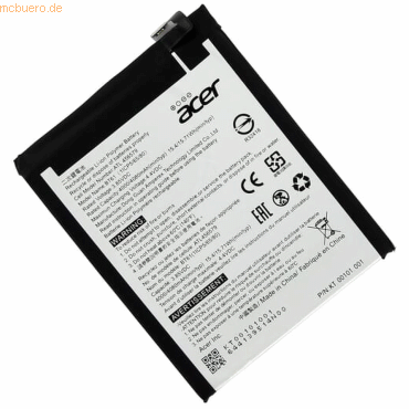 Acer Akku für Acer KT.00101.001 Li-Pol 3,85 Volt 4000 mAh schwarz von Acer