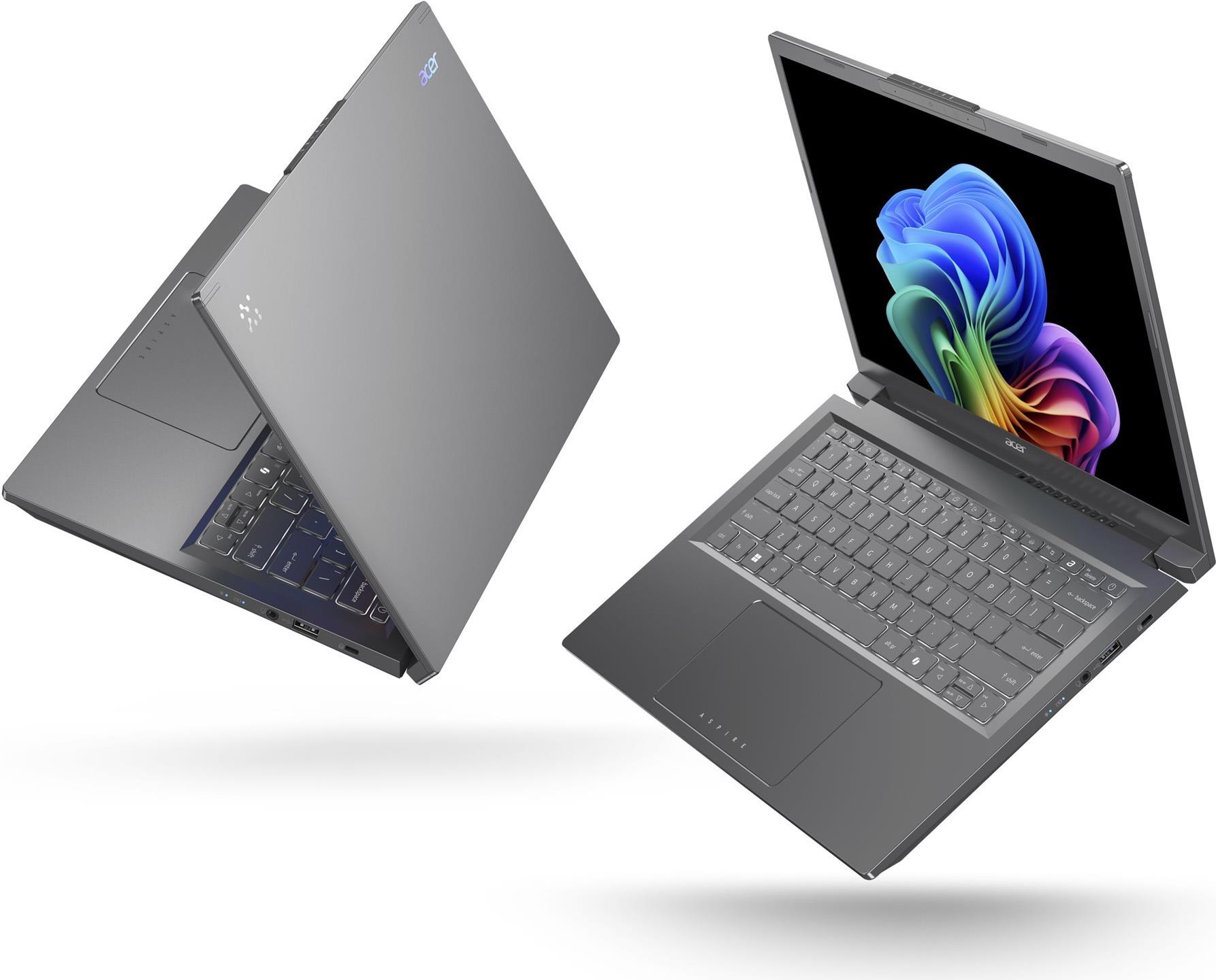 Acer Aspire 14 AI A14-52M - 180°-Scharnierdesign - Intel Core Ultra 7 256V / 2.2 GHz - Win 11 Home - Intel Arc Graphics 140V - 16 GB RAM - 512 GB SSD QLC - 35.6 cm (14) (NX.J8LEG.007) von Acer
