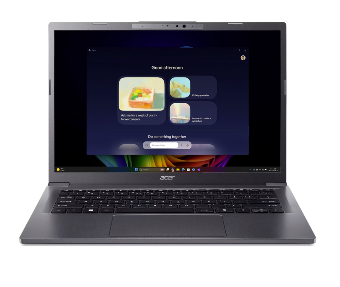 Acer Aspire 14 AI OLED (A14-52M-56YE) Copilot+ PC 14,0" WUXGA, OLED, Intel Ultra 5-226V (40 TOPS), 16GB RAM, 512GB SSD, Windows 11 von Acer