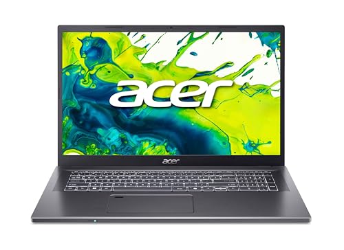 Acer Aspire 17 (A17-51GM-70LZ) Laptop | 17,3" FHD IPS Display | Intel Core 7 150U | 16 GB RAM | 1 TB SSD | NVIDIA Geforce RTX 2050 | Windows 11 | QWERTZ Tastatur | grau von acer