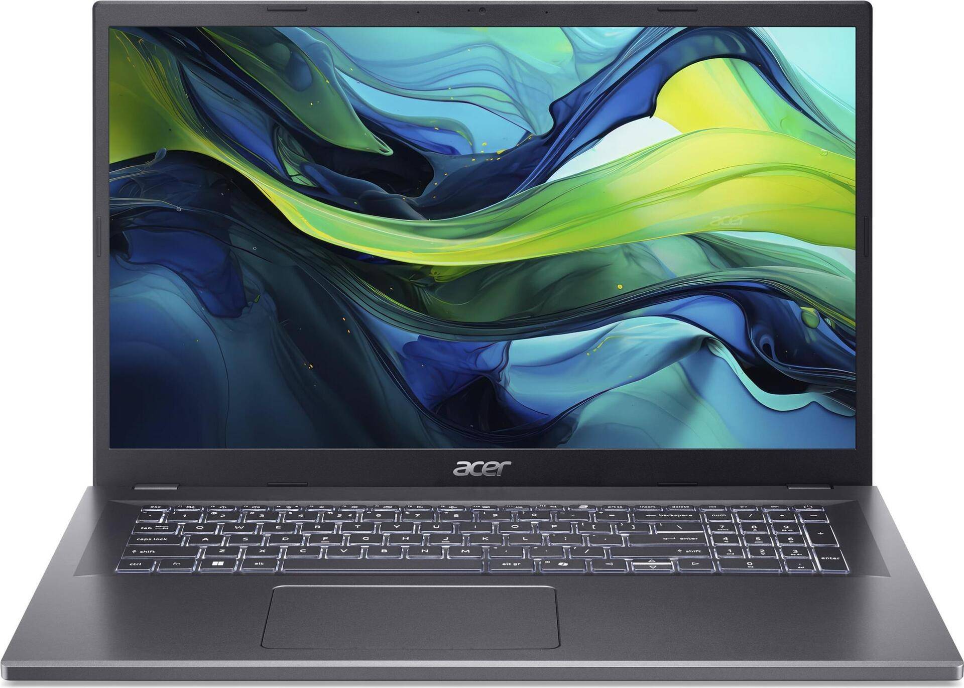 Acer Aspire 17 A17-51M - Intel Core 7 150U / 1.8 GHz - ESHELL - Intel Graphics - 16 GB RAM - 1.024 TB SSD NVMe - 43.9 cm (17.3) IPS 1920 x 1080 (Full HD) - Wi-Fi 6E - Stahlgrau - kbd: Deutsch (NX.J0JEG.004) von Acer