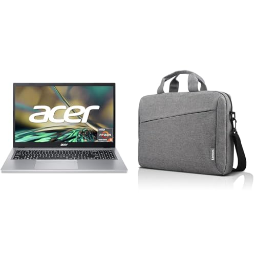Acer Aspire 3 (A315-24P-R9JA) Laptop | 15.6 FHD Display & Lenovo Casual Toploader T210 Notebooktasche 39.6 cm (15.6 Zoll) Toploader-Tasche Grau von Acer