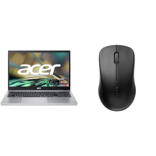 Acer Aspire 3 (A315-24P-R9JA) Laptop | 15.6 FHD Display & Rapoo 1620 kabellose Maus Wireless Mouse 2.4 GHz Computermaus von Acer