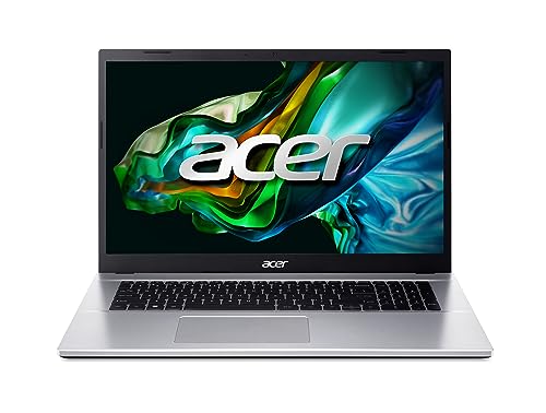 Acer Aspire 3 (A317-54-55PD) Laptop | 17,3" FHD IPS Display | Intel Core i5-1235U | 16 GB RAM | 512 GB SSD | Intel Iris Xe Grafik | Windows 11 | QWERTZ Tastatur | Silber von acer