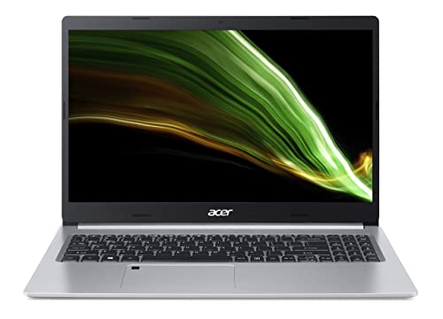 Acer Aspire 5 (A515-45-R5BU) Laptop | 15, 6 FHD Display | AMD Ryzen 5 5500U | 16 GB RAM | 512 GB SSD | AMD Radeon Graphics | Windows 11 | QWERTZ Tastatur | silber von Acer
