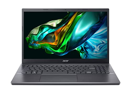 Acer Aspire 5 (A515-57-38L1) Laptop | 15, 6" FHD Display | Intel Core i3-1215U | 8 GB RAM | 256 GB SSD | Intel UHD Graphics | Windows 11 | QWERTZ Tastatur | grau von Acer