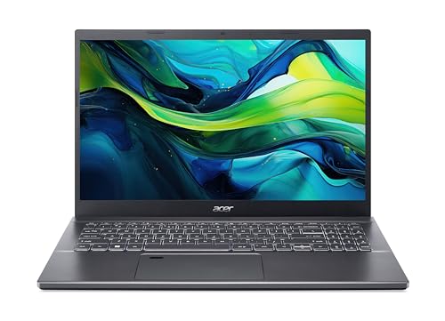 Acer Aspire 5 (A515-57-58LU) Laptop | 15, 6 FHD Display | Intel Core i5-1235U | 16 GB RAM | 512 GB SSD | Intel Iris Xe Graphics | Windows 11 | QWERTZ Tastatur | grau von Acer
