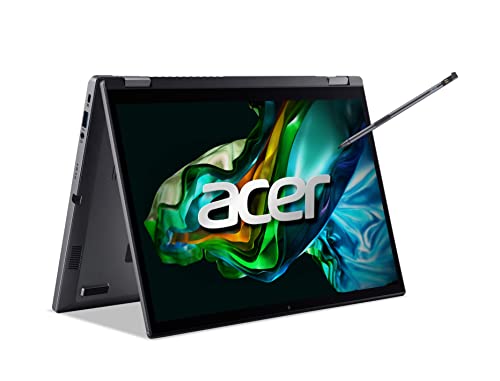 Acer Aspire 5 Spin (A5SP14-51MTN-55AL) Convertible Notebook | 14 WUXGA Touch-Display | Intel Core i5-1335U | 16 GB RAM | 512 GB SSD | Intel Iris Xe Grafik | Windows 11 | QWERTZ Tastatur | grau von Acer