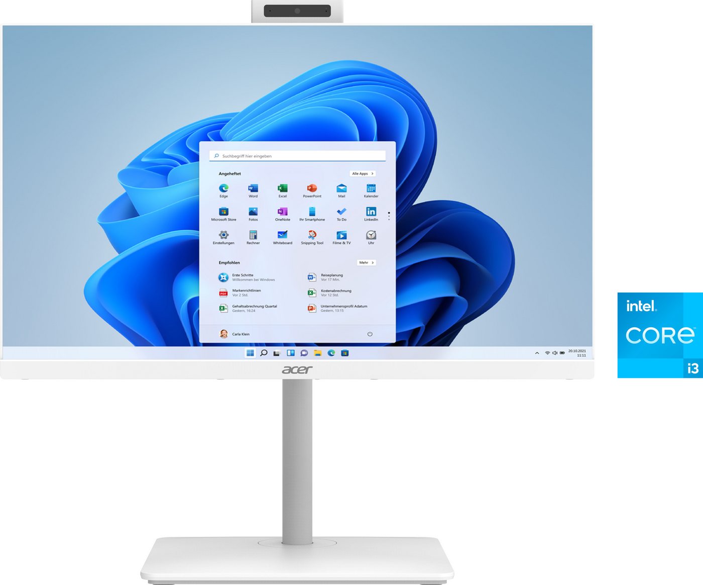 Acer Aspire C24-A All-in-One PC (23,8 Zoll, Intel Core i3 1305U, Intel® UHD Graphics, 8 GB RAM, 256 GB SSD) von Acer
