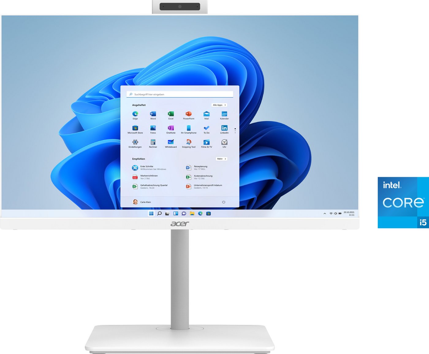 Acer Aspire C27-A All-in-One PC (27 Zoll, Intel Core i5 1334U, Intel® Iris® Xe Graphics, 16 GB RAM, 512 GB SSD) von Acer
