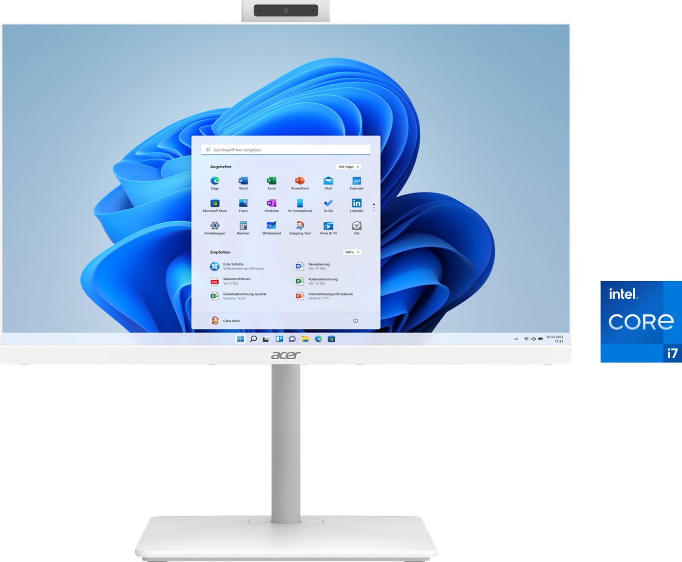 Acer Aspire C27-A All-in-One PC (27 Zoll, Intel Core i7 1355U, Intel® Iris® Xe Graphics, 16 GB RAM, 1024 GB SSD) von Acer