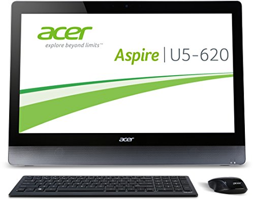 Acer Aspire U5-620 All-in-One 58,4 cm (23 Zoll Full HD) Desktop-PC (Intel Core i5-4200M, 3,1GHz, 4GB RAM, 1000GB SSHD, NVIDIA GeForce GTX850M, DVD, Win 8.1, Multi-Touchscreen) schwarz von acer