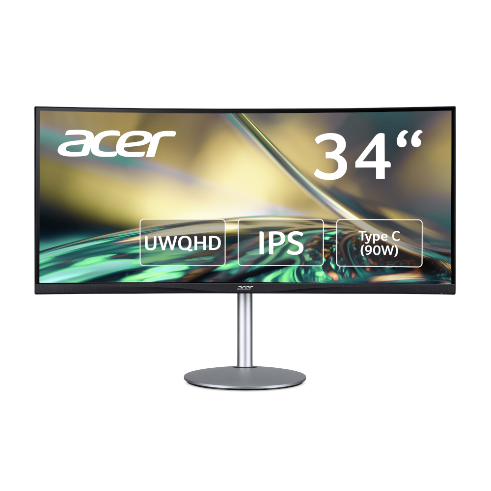 Acer CB2 (CB342CURbmiiphuzx) 34" UWQHD Office Curved Monitor 86,4 cm (34,0 Zoll), 21:9, IPS, 60Hz (75Hz Overclock), Höhenverstellung, 2x HDMI, 1x DP, von Acer