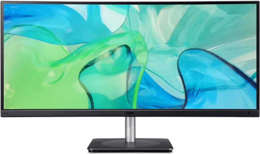 Acer CB343CUR Computerbildschirm 86,4 cm (34) 3440 x 1440 Pixel UltraWide Quad HD LED Schwarz - Silber (UM.CB3EE.001) von Acer