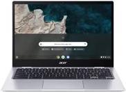 Acer Chromebook Spin 513 CP513-1H - Flip-Design - Snapdragon 7c Kryo 468 - Chrome OS - Qualcomm Adreno 618 - 4 GB RAM - 64 GB eMMC - 33.8 cm (13.3) IPS Touchscreen 1920 x 1080 (Full HD) - Wi-Fi 5 - Reines Silber - kbd: Deutsch (NX.AS6EG.003) von Acer