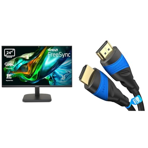 Acer EK241YH Monitor 23,8 Zoll (60 cm Bildschirm) & KabelDirekt – HDMI-Kabel – 2 m von Acer