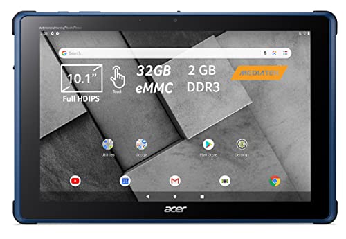 Acer Enduro Urban T1 Semi Rugged EUT110A-11A-K4VY, Touchscreen, 10,1 Zoll Display, Military Standard, wasserdicht, Robustes Gehäuse, Gummipuffer, IP53-Zertifizierung, Android, Blau NR.R1AET.002 von Acer